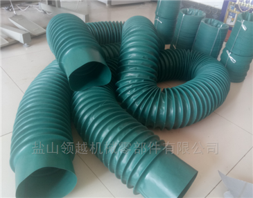 自制河南粮食卸料输送帆布软连接